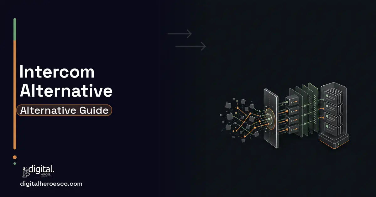 Helpdesk Software workflow illustration for Intercom Alternative.