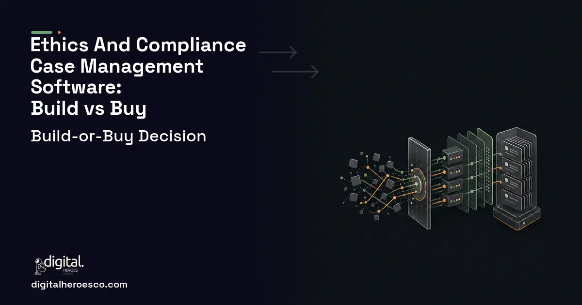 Helpdesk Software workflow illustration for Ethics AND Compliance Case Management Software Build vs Buy Guide.