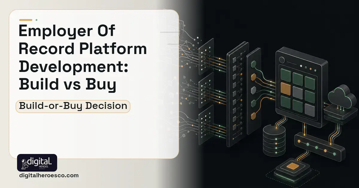 HR Software Development workflow illustration for Employer OF Record Platform Development Build vs Buy Guide.