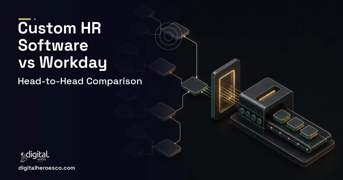 HR Software Development software overview illustration for Custom HR Software vs Workday.