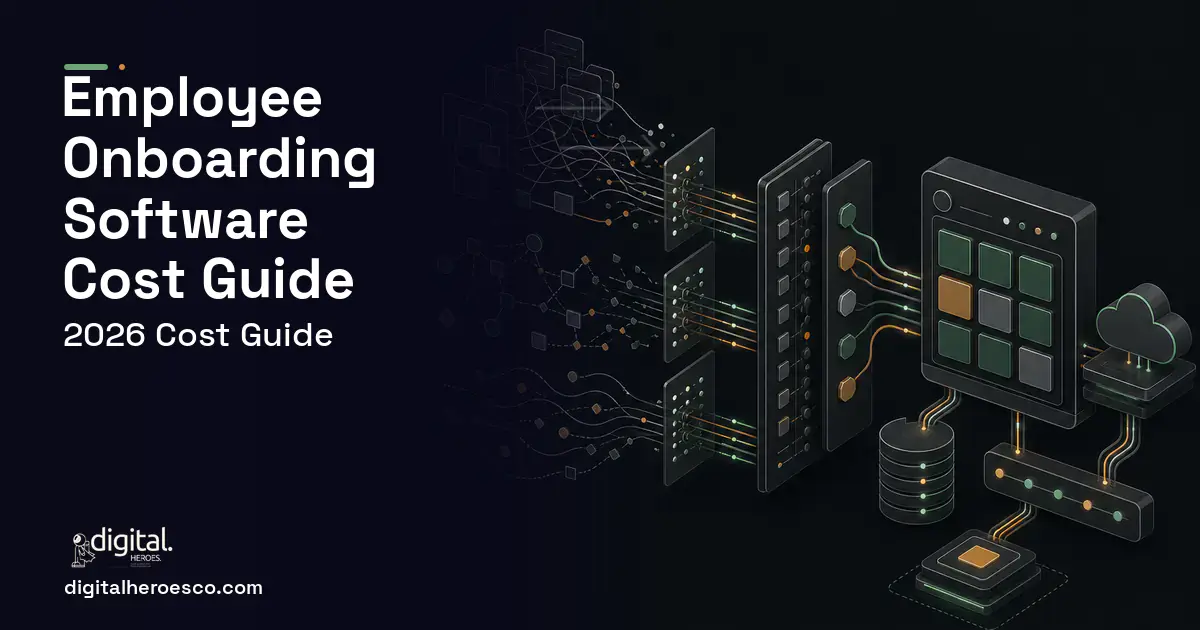 HR Software Development workflow illustration for Employee Onboarding Software Cost Guide.