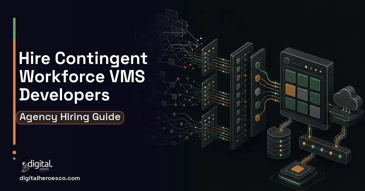 HR Software Development workflow illustration for How to Hire a Development Company for a Contingent Workforce VMS.