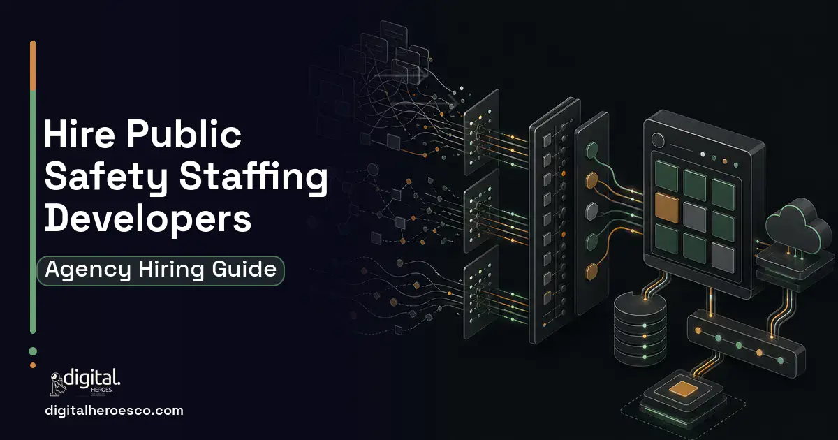 HR Software Development workflow illustration for How to Hire a Public Safety Staffing Software Development Company.