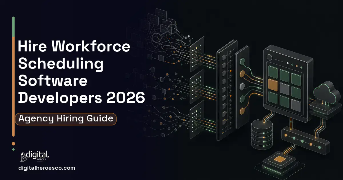 HR Software Development workflow illustration for How to Hire a Workforce Scheduling Software Development Company.