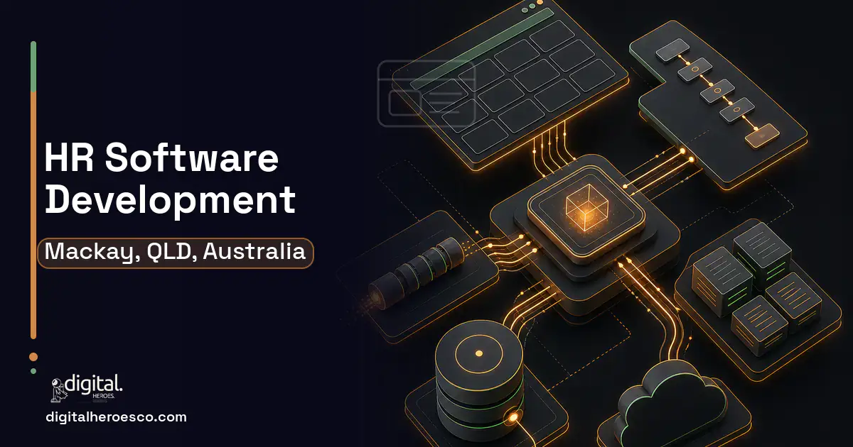 HR Software Development product interface illustration for Mackay, QLD, Australia.