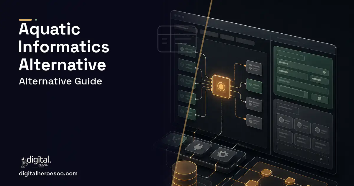 Internal Tools Development product interface illustration for Aquatic Informatics Alternative.