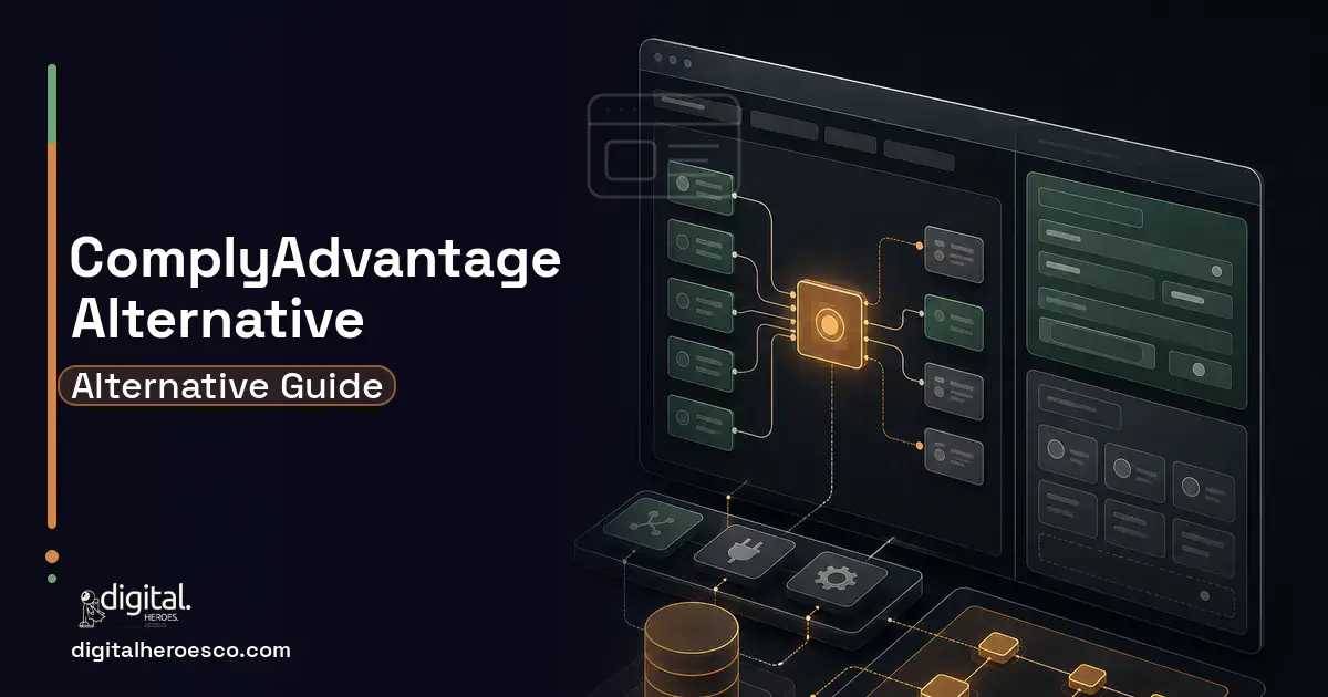 Internal Tools Development product interface illustration for ComplyAdvantage Alternatives.