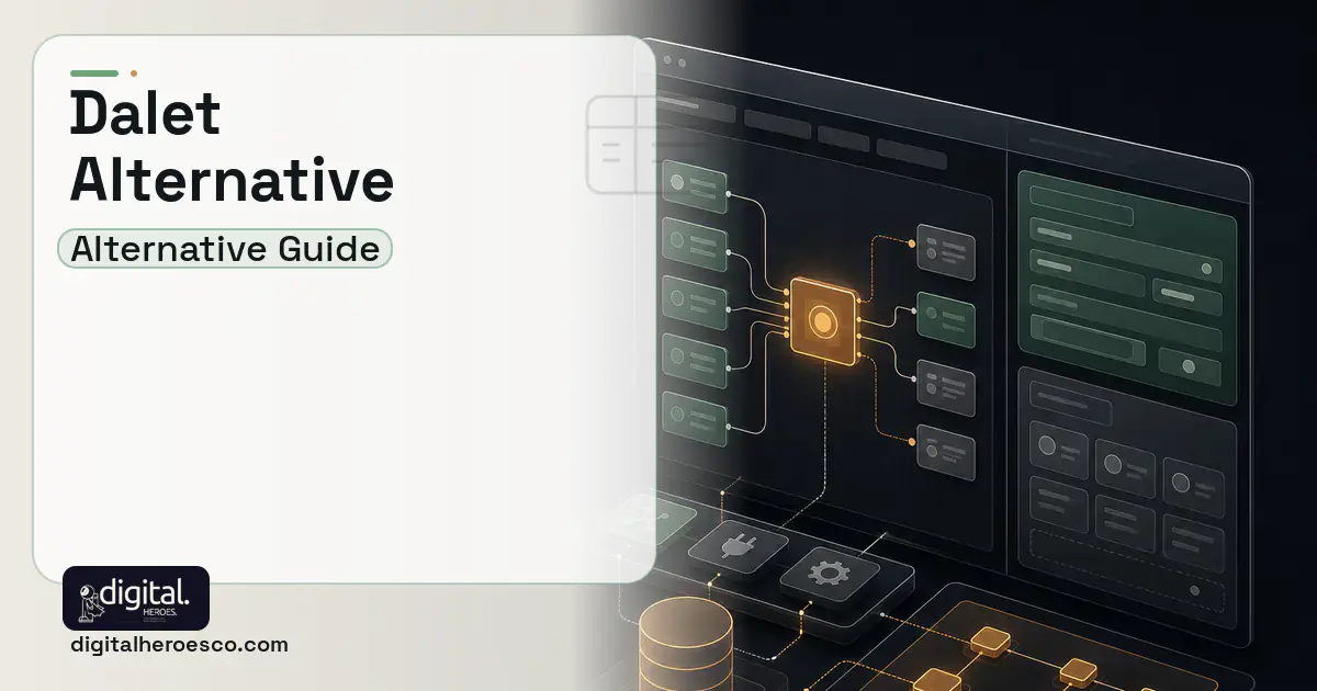 Internal Tools Development product interface illustration for Dalet Alternative.