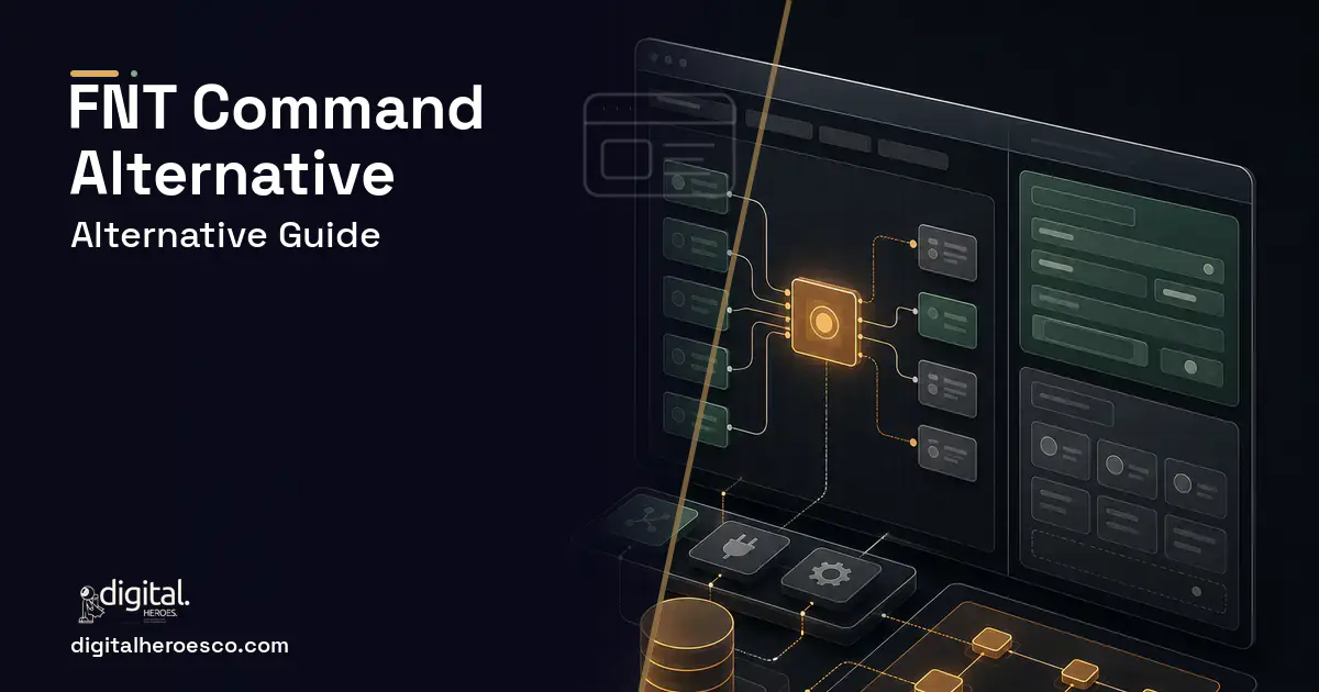 Internal Tools Development product interface illustration for FNT Command Alternative.