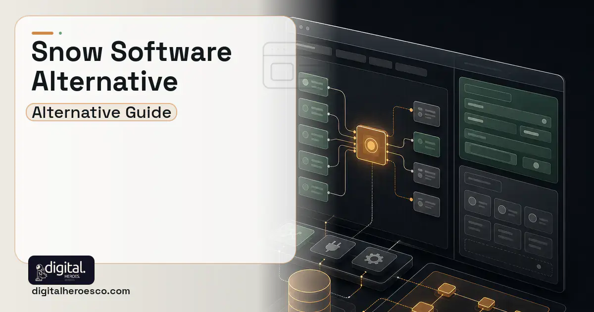 Internal Tools Development product interface illustration for Snow Software Alternatives.