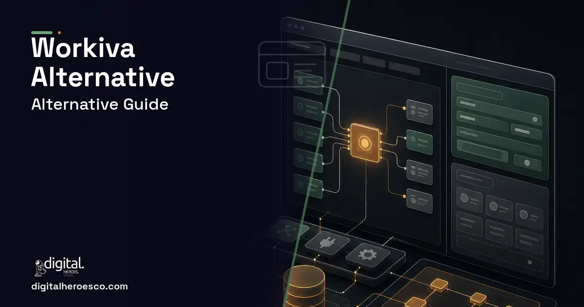 Internal Tools Development product interface illustration for Workiva Alternative.