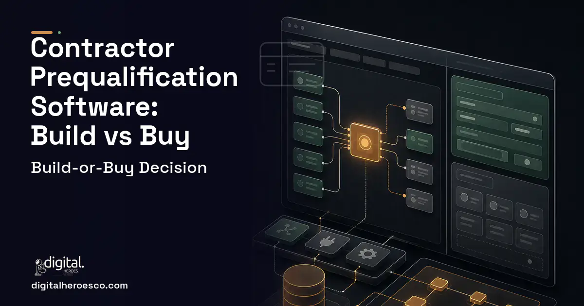Internal Tools Development product interface illustration for Contractor Prequalification Software Build vs Buy Guide.