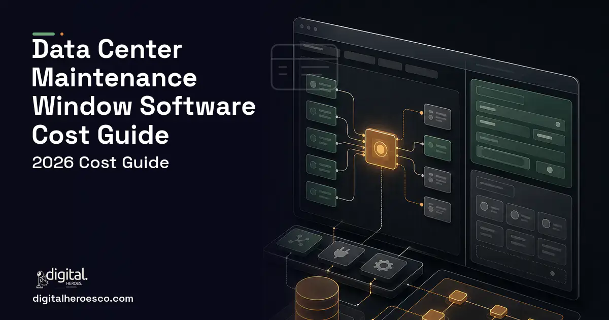 Internal Tools Development product interface illustration for Data Center Maintenance Window Software Cost Guide.