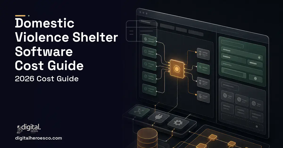 Internal Tools Development product interface illustration for Domestic Violence Shelter Software Cost Guide.