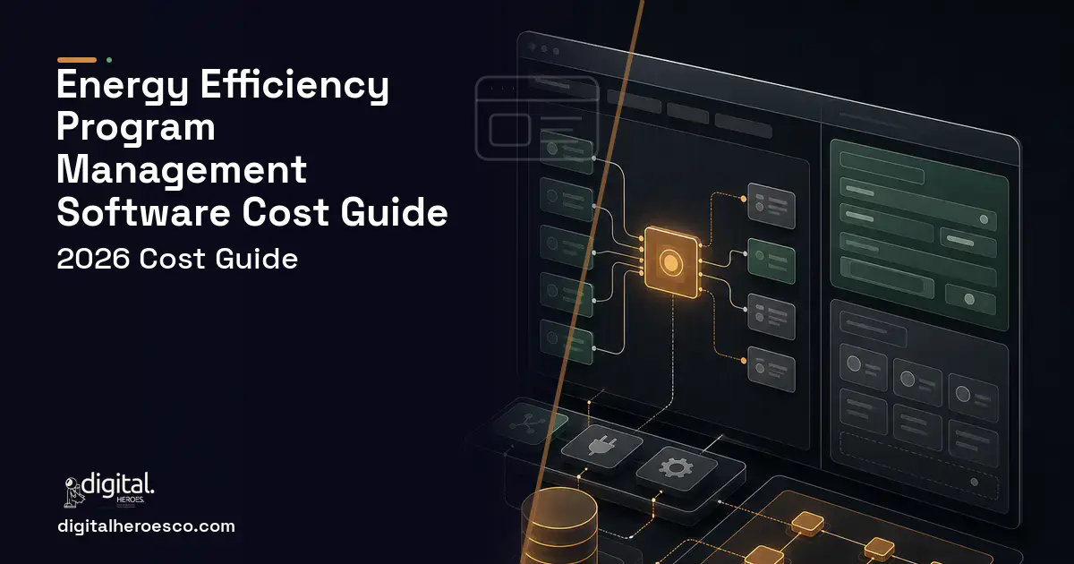 Internal Tools Development product interface illustration for Energy Efficiency Program Management Software Cost Guide.