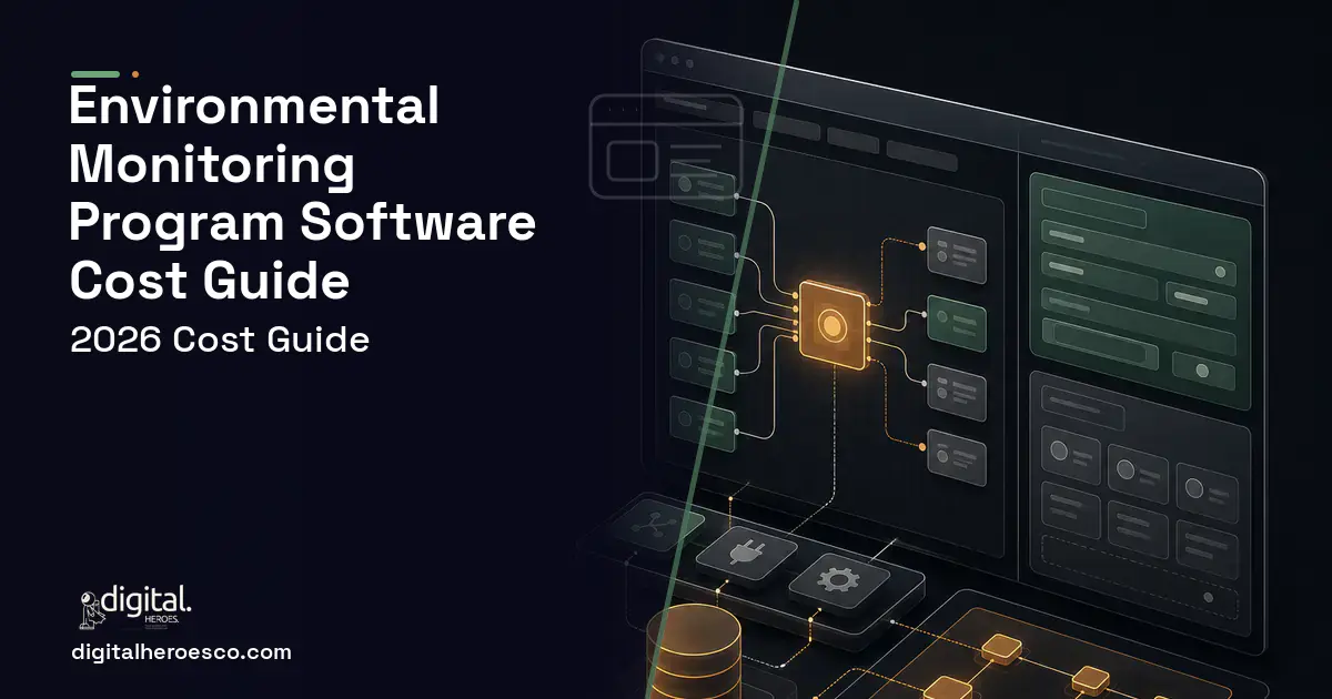 Internal Tools Development product interface illustration for Environmental Monitoring Program Software Cost Guide.
