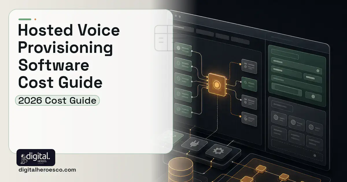Internal Tools Development product interface illustration for Hosted Voice Provisioning Software Cost Guide.