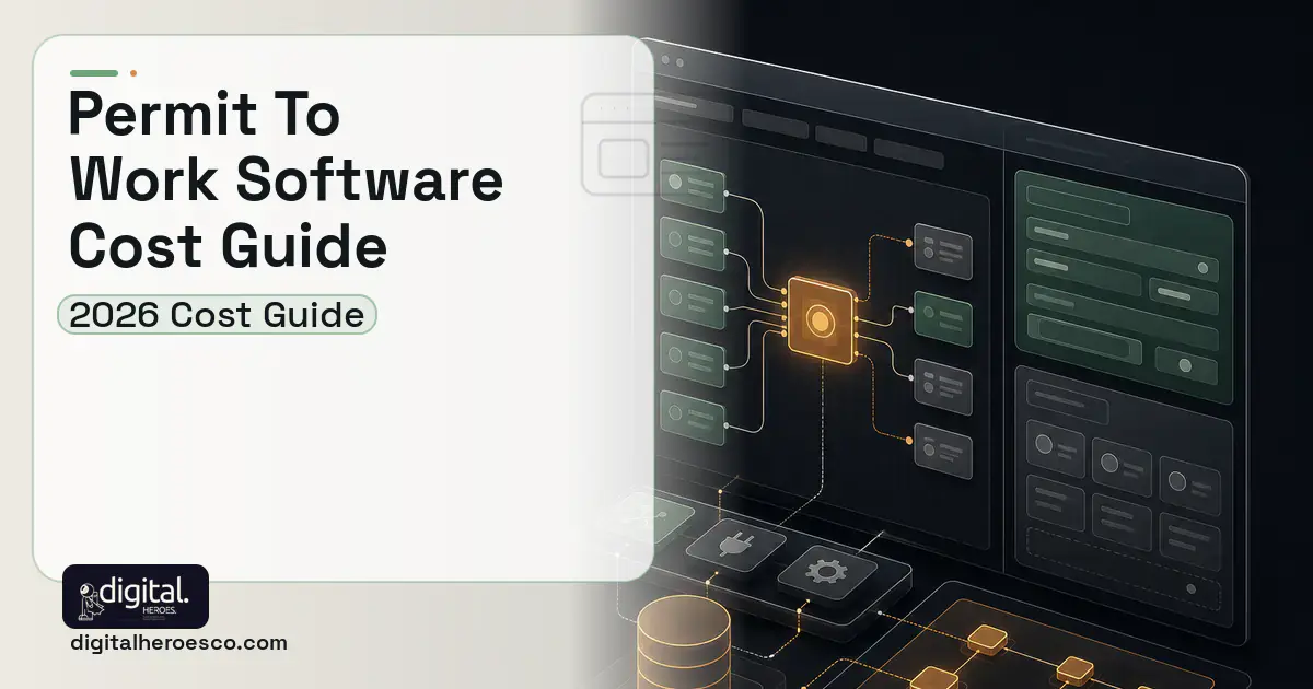 Internal Tools Development product interface illustration for Permit TO Work Software Cost Guide.