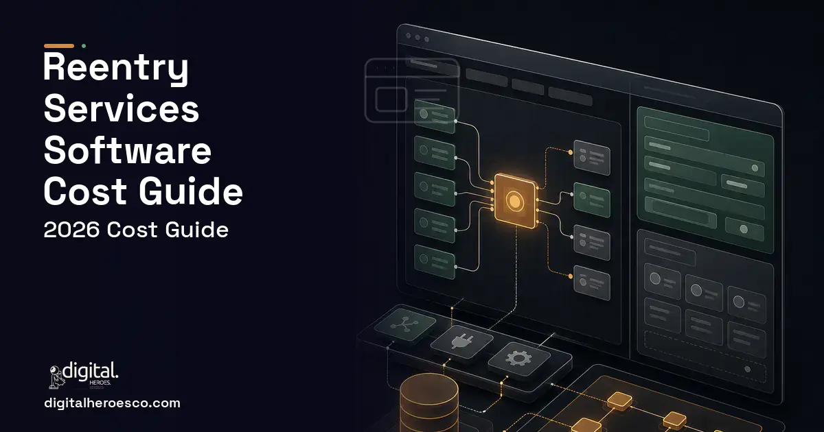 Internal Tools Development product interface illustration for Reentry Services Software Cost Guide.