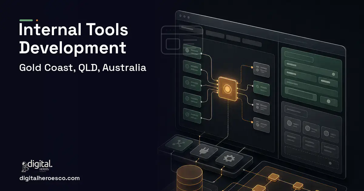 Internal Tools Development product interface illustration for Gold Coast, QLD, Australia.