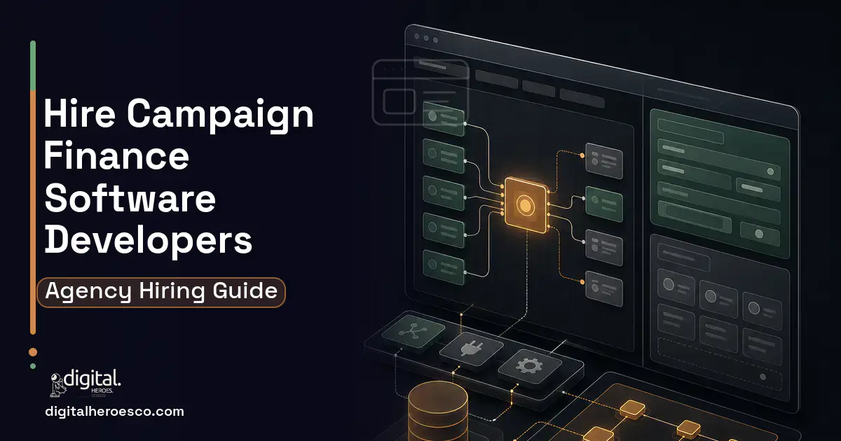 Internal Tools Development product interface illustration for Campaign Finance Compliance Software.