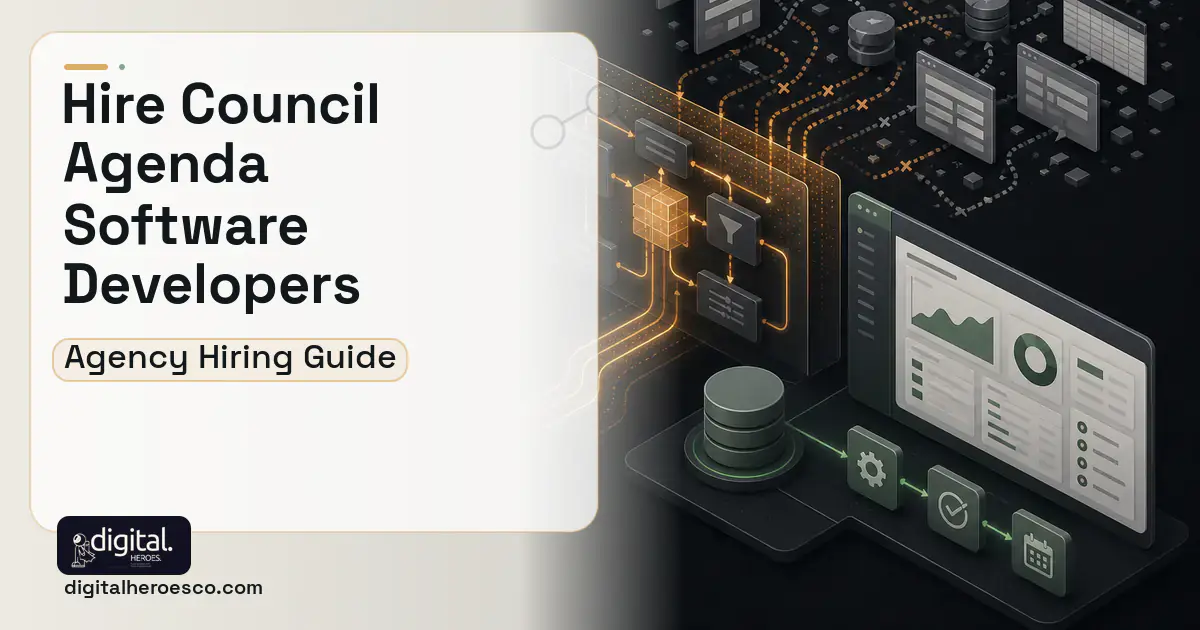 Internal Tools Development workflow illustration for Council Agenda Management Software.