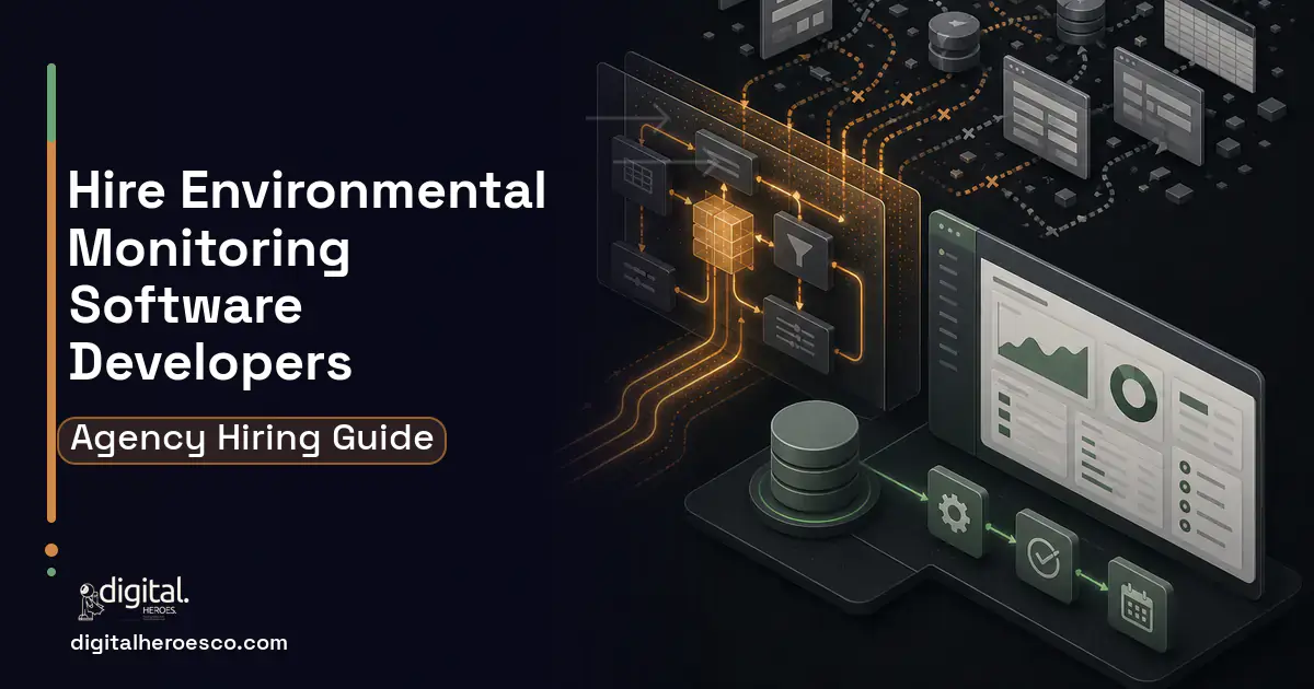 Internal Tools Development workflow illustration for Environmental Monitoring Program Software.
