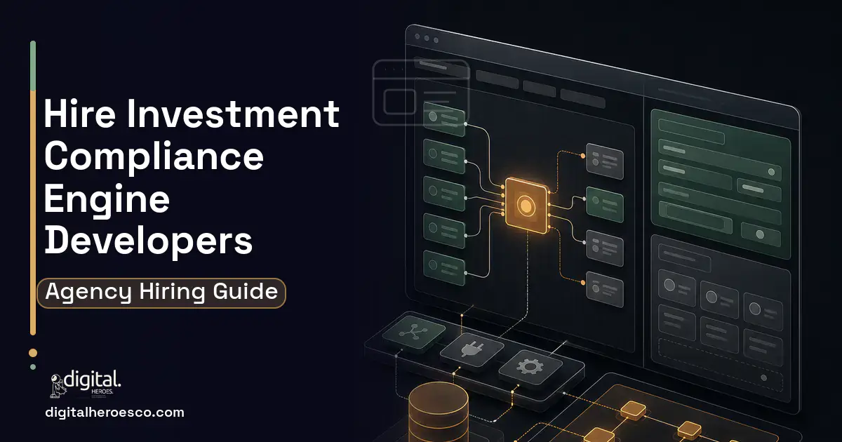 Internal Tools Development product interface illustration for Investment Compliance Rules Engine Software.