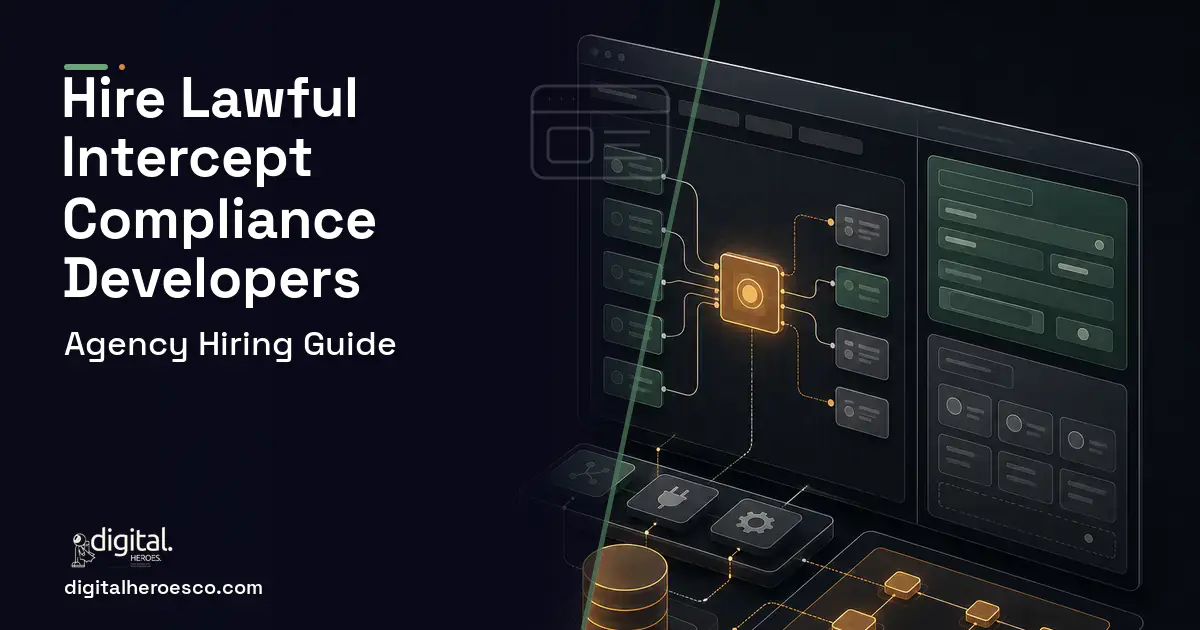 Internal Tools Development product interface illustration for Lawful Intercept Compliance Software.