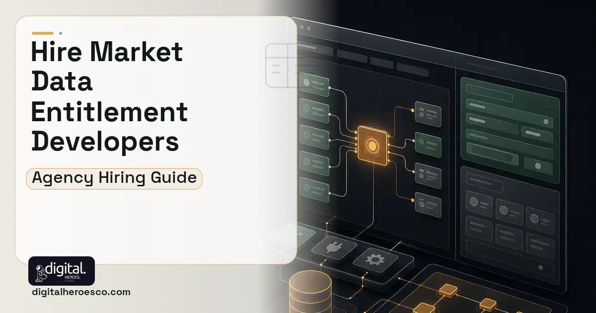 Internal Tools Development product interface illustration for Market Data Entitlement Management Software.