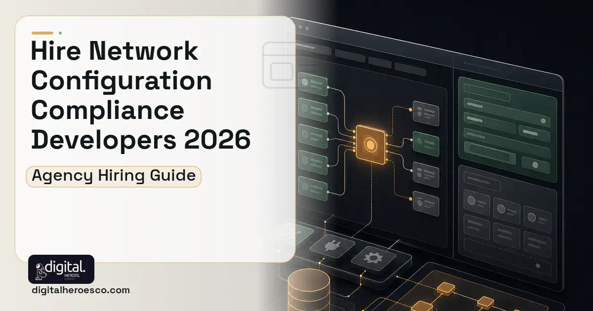 Internal Tools Development product interface illustration for Network Configuration Compliance Software.