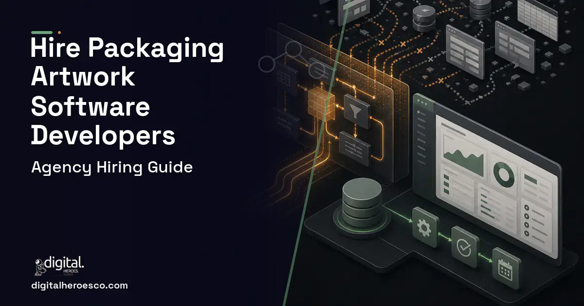 Internal Tools Development workflow illustration for Packaging Artwork Management Software.