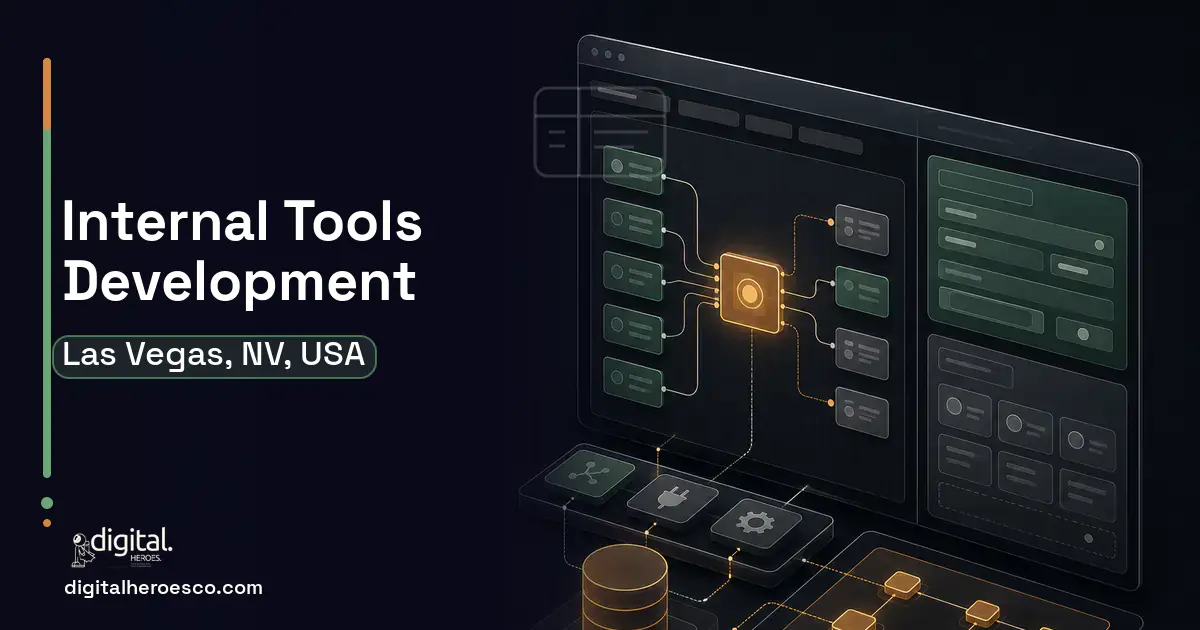 Internal Tools Development product interface illustration for Las Vegas, NV, USA.