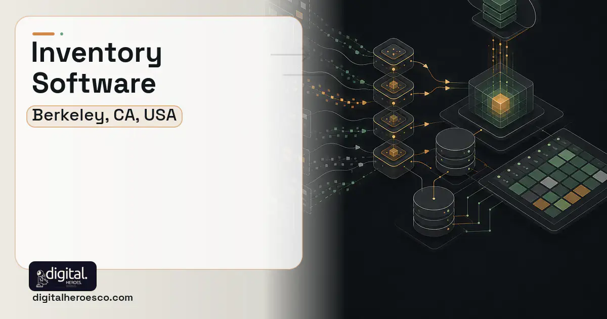 Inventory Software workflow illustration for Berkeley, CA, USA.