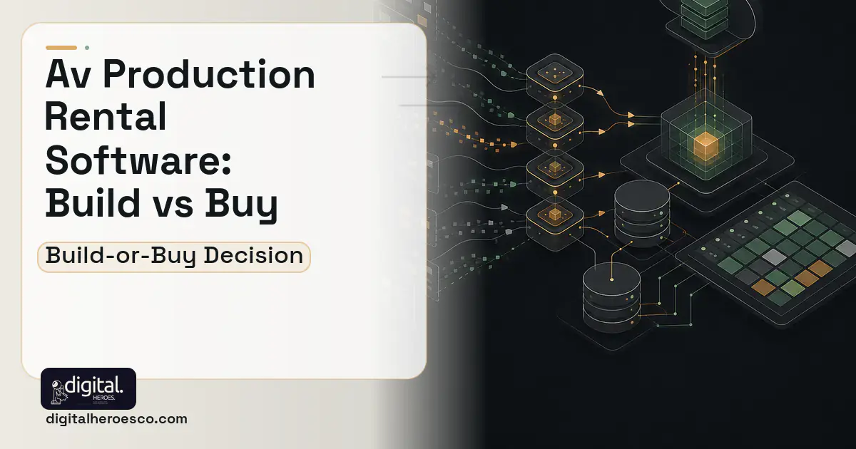 Inventory Software workflow illustration for AV Production Rental Software Build vs Buy Guide.