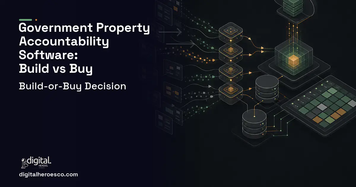 Inventory Software workflow illustration for Government Property Accountability Software Build vs Buy Guide.