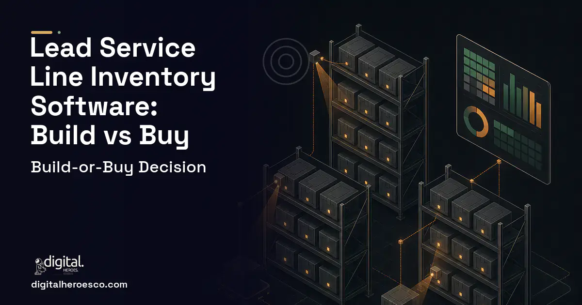 Inventory Software software overview illustration for Lead Service Line Inventory Software Build vs Buy Guide.