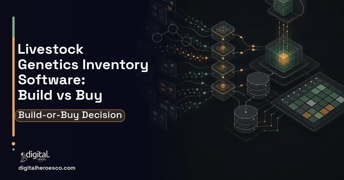 Inventory Software workflow illustration for Livestock Genetics Inventory Software Build vs Buy Guide.