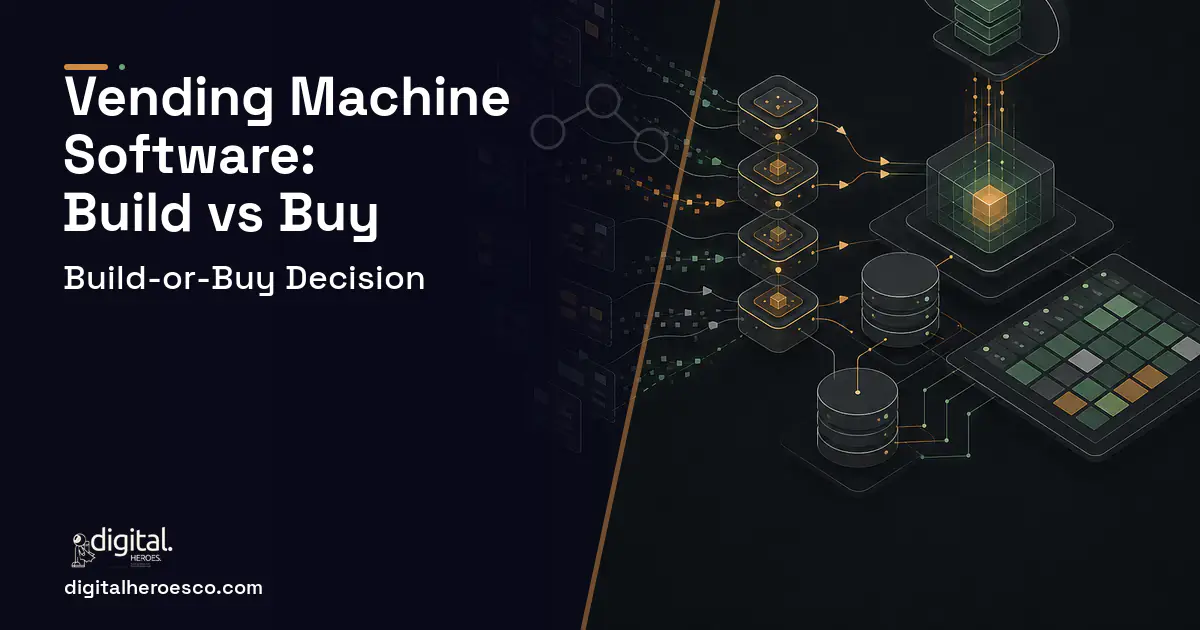 Inventory Software workflow illustration for Vending Machine Software Build vs Buy Guide.