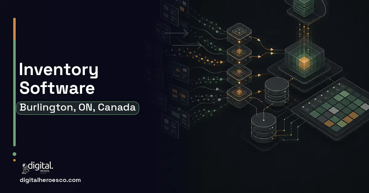 Inventory Software workflow illustration for Burlington, ON, Canada.