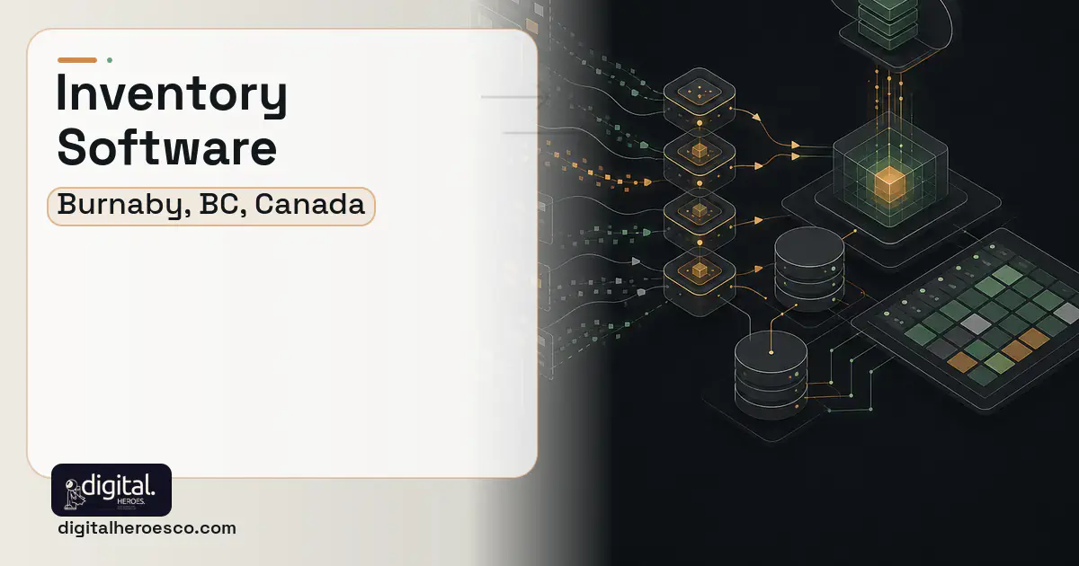 Inventory Software workflow illustration for Burnaby, BC, Canada.