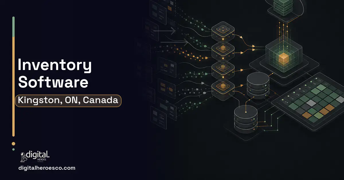 Inventory Software workflow illustration for Kingston, ON, Canada.
