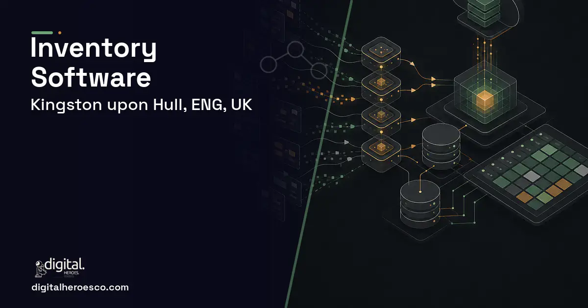 Inventory Software workflow illustration for Kingston upon Hull, ENG, UK.