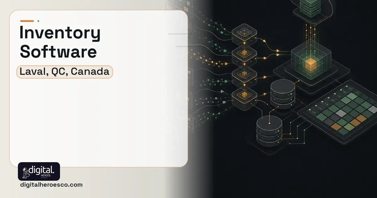 Inventory Software workflow illustration for Laval, QC, Canada.