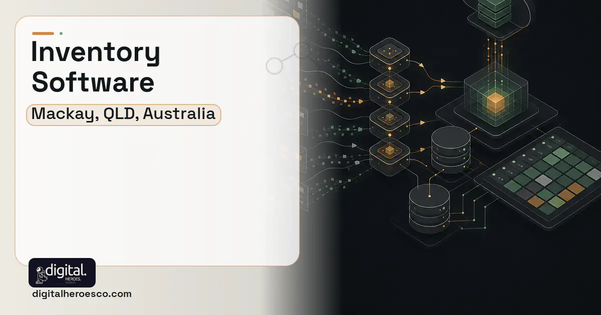 Inventory Software workflow illustration for Mackay, QLD, Australia.