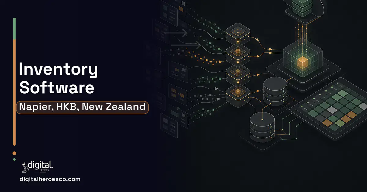 Inventory Software workflow illustration for Napier, HKB, New Zealand.