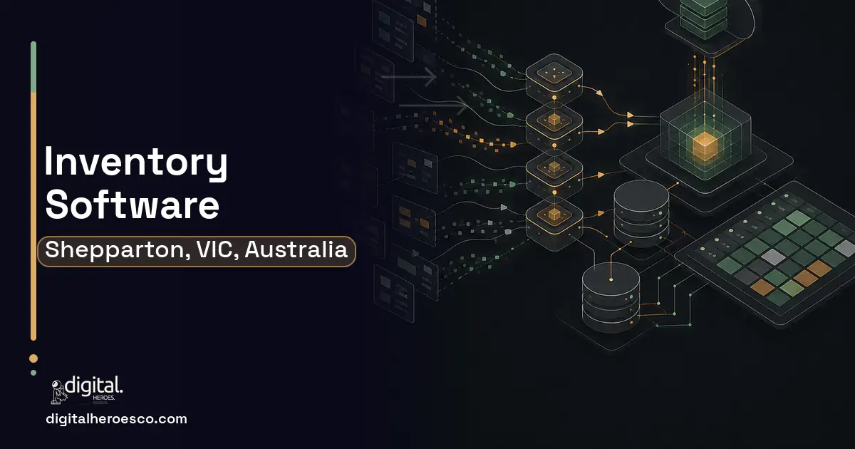 Inventory Software workflow illustration for Shepparton, VIC, Australia.