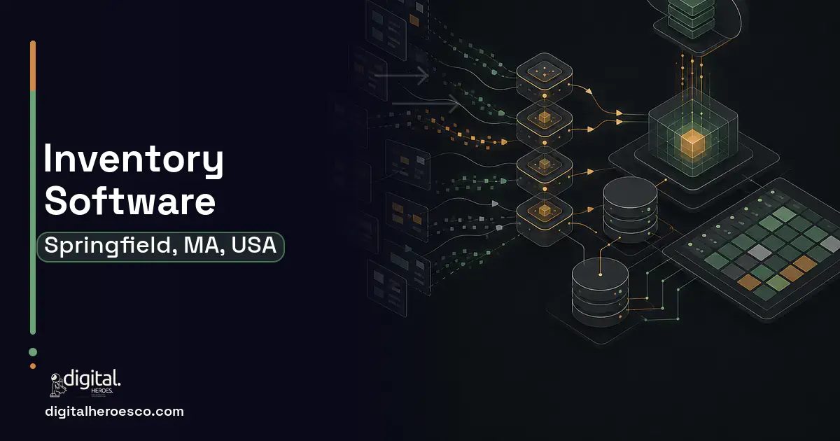 Inventory Software workflow illustration for Springfield, MA, USA.