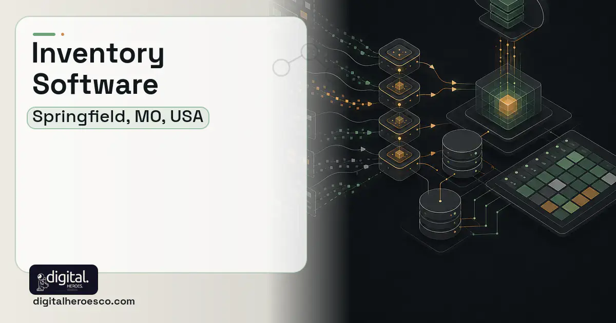 Inventory Software workflow illustration for Springfield, MO, USA.