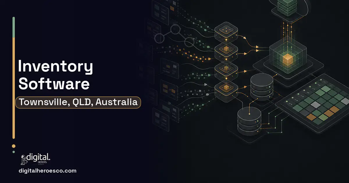Inventory Software workflow illustration for Townsville, QLD, Australia.
